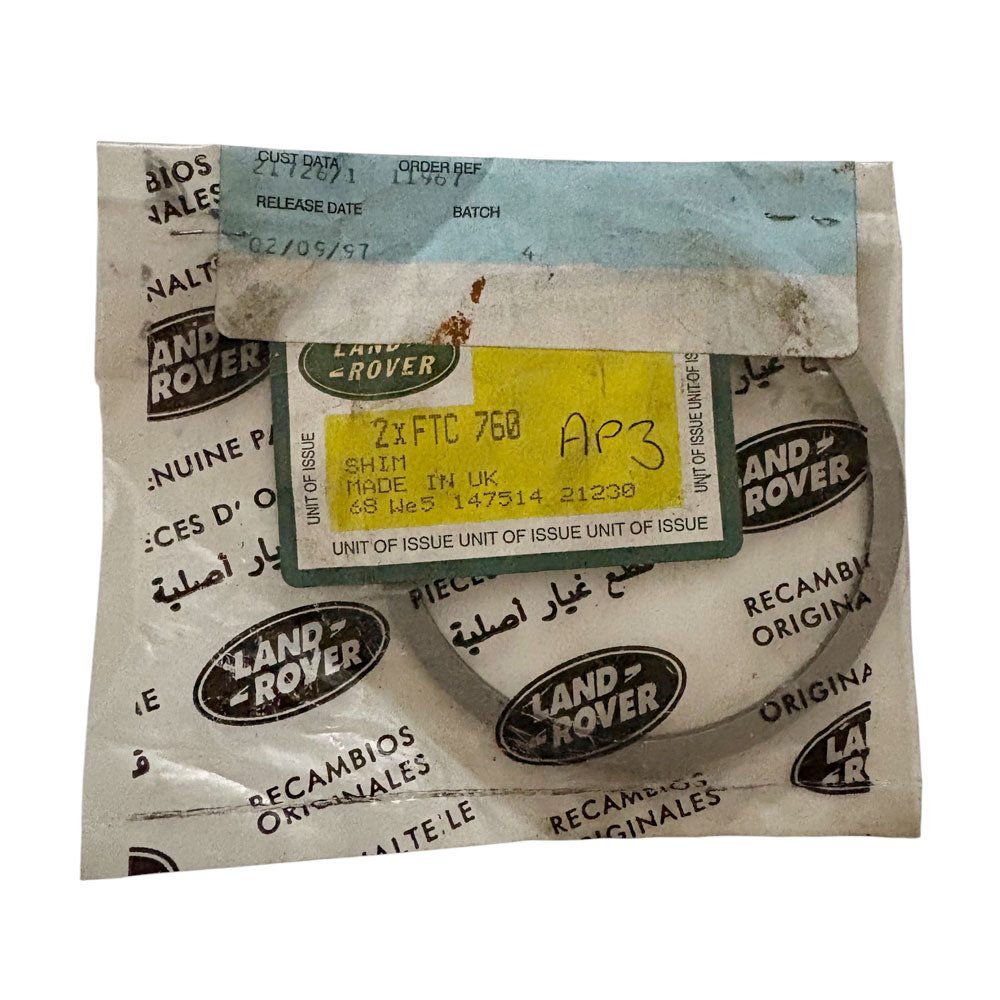 2.85mm Shim Front Output Shaft Bearing FTC760